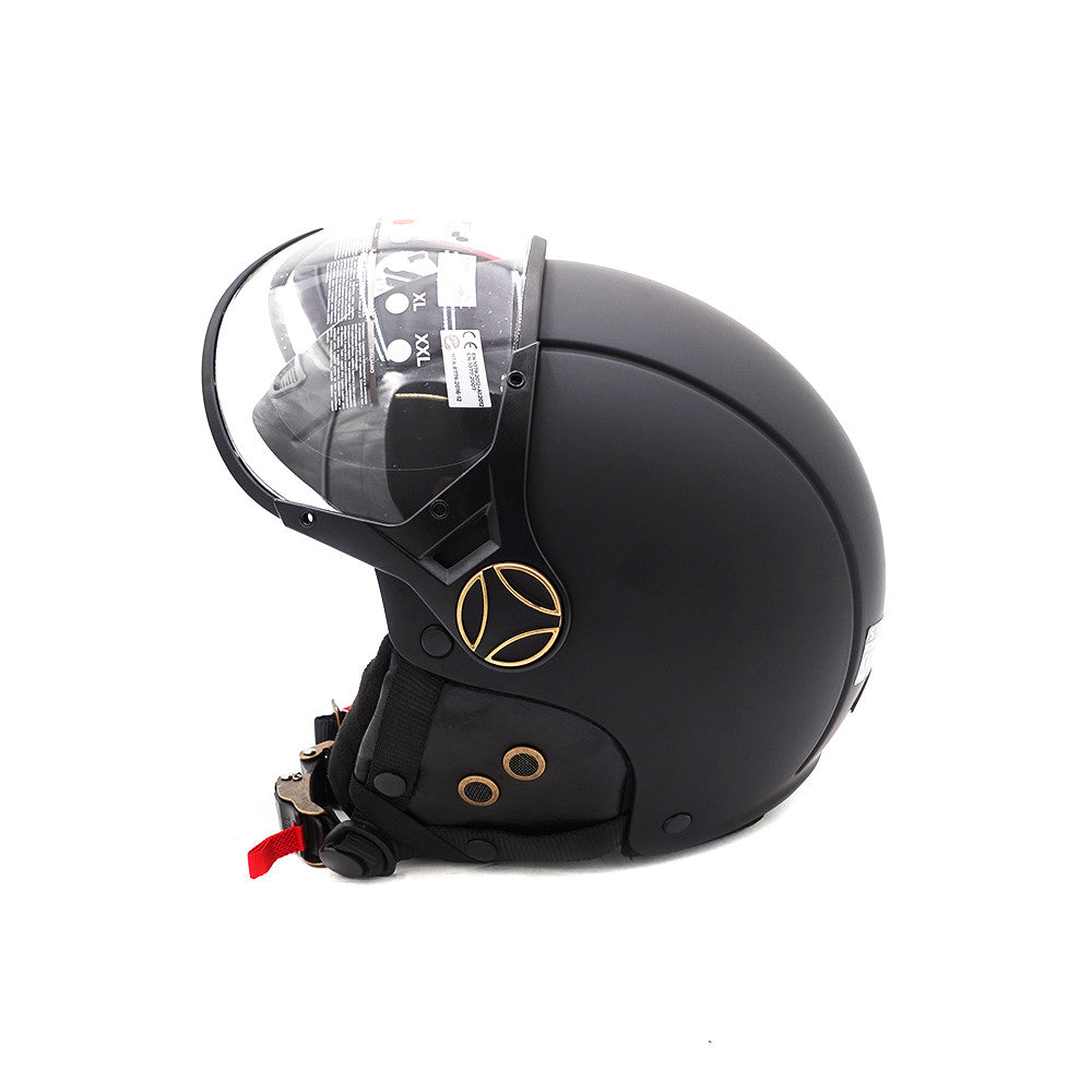 Casco Abierto Negro Mate Patinete Eléctrico Moto Eléctrica Scooter