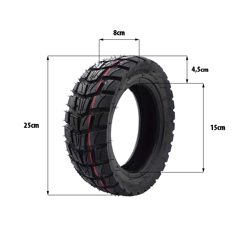Offroad Luftreifen 80/65-6 (255×80 / 10×3 Zoll) – Zero 10X · Kaabo · Dualtron Victor – Schlauchtyp