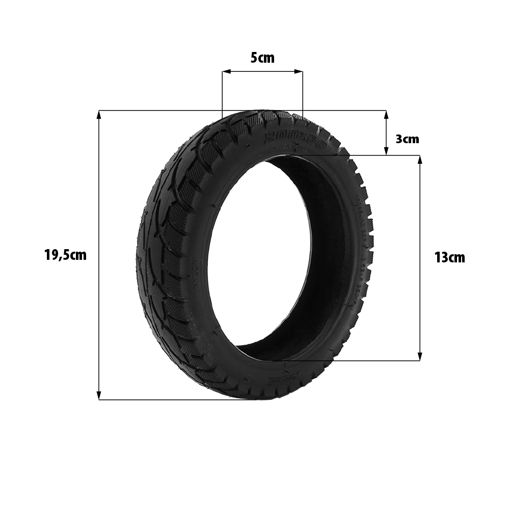 Neumático E-Road Ciwo / Egret Eight 200×50 (8×2) – Sustitución de neumático macizo Hota