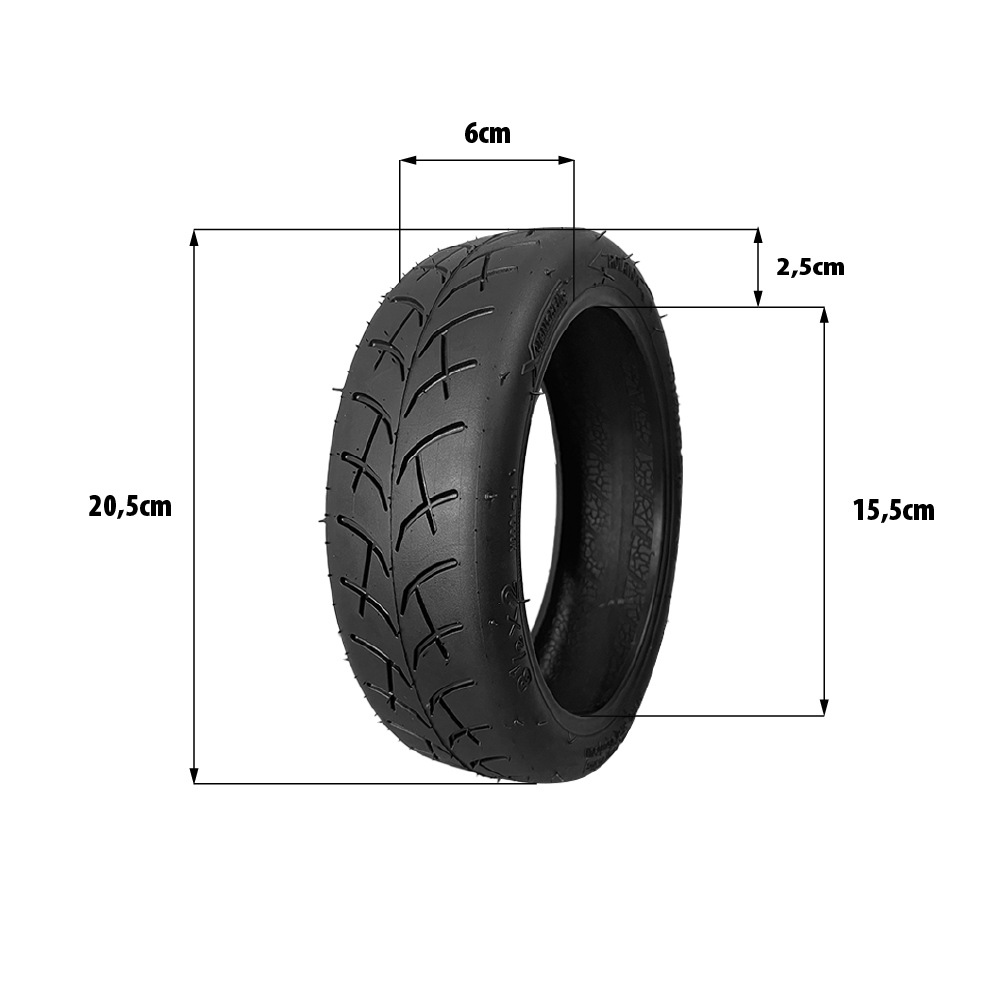Dualtron Mini / Speedway Leger Neumático 8.5x2 pulgadas – Neumático con cámara de aire Recambio Minimotors