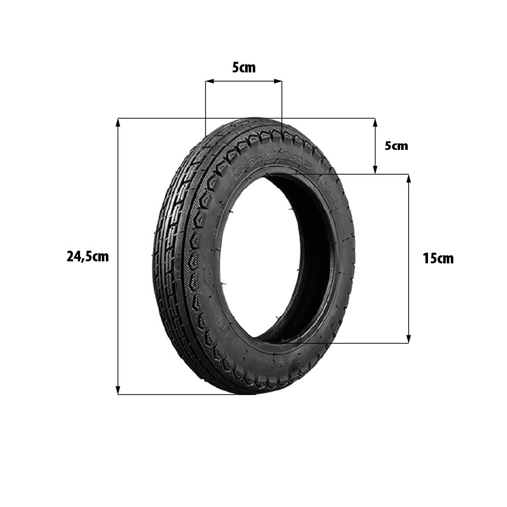 Pneu gonflable 10×2,125 pouces – UrbanGlide Ride 100 Pro / Augment ES210 – Pneu de rechange