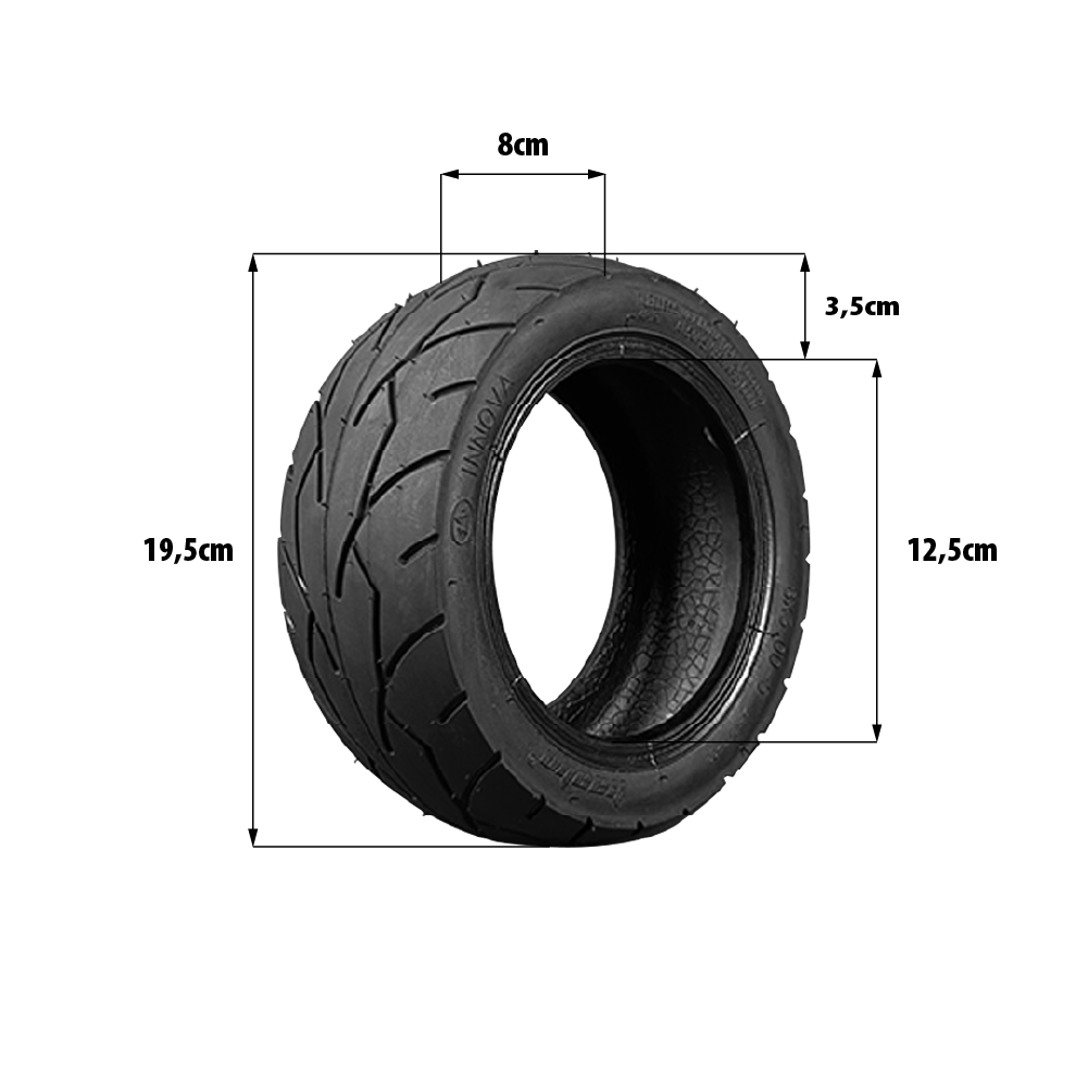 Neumático Kaabo Mantis 8 Tubeless 8x3,00-5 – Original Innova (sin cámara, 8 pulgadas)