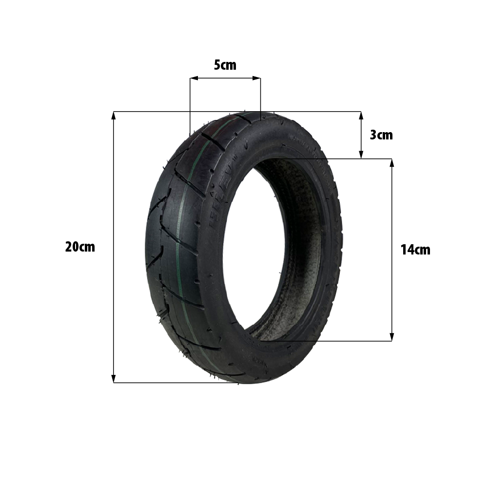 Neumático de aire para patinete eléctrico Hiley 8,5x2 pulgadas (50-139) – Neumático de repuesto para llanta de 5,5 pulgadas (neumático con cámara)