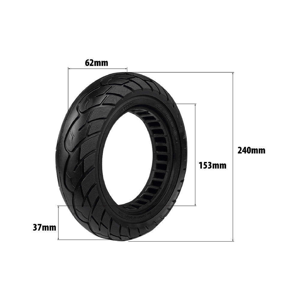 Neumático macizo de 10×2,50 pulgadas (ancho de llanta 35 mm · 6 pulgadas) – Antipinchazos – Reforzado