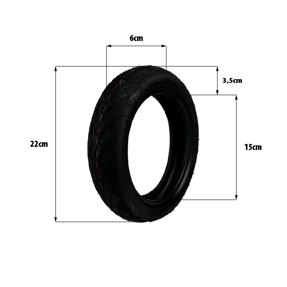 Pneus increvables tubeless 8,5x2 pouces avec bande anti-crevaison – Xiaomi M365 / Pro 2 / 1S / Essential · Speedtrott XM350 – Chaoyang