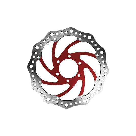 Disque de frein R6 160 mm Entraxe 48 mm – 6 trous Trottinette électrique Vélo électrique Rouge