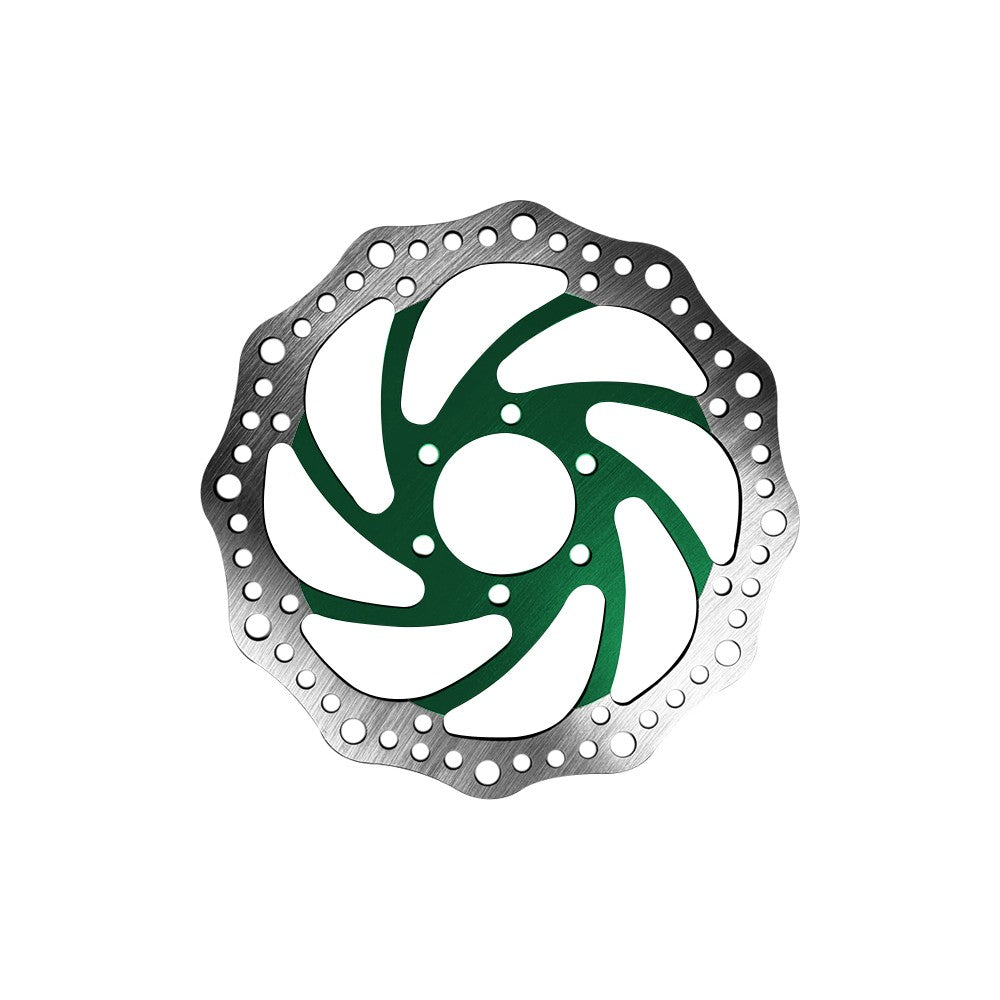 R6 Bremsscheibe 160 mm 48 mm Lochkreis – 6-Loch E-Scooter E-Bike Grün