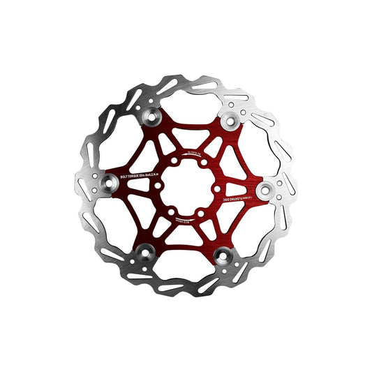 Disque de frein flottant 180 mm entraxe 48 mm – Amélioration E-Scooter Rouge