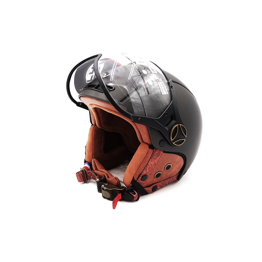 Casco jet grafito mate patinete eléctrico patinete bici eléctrica