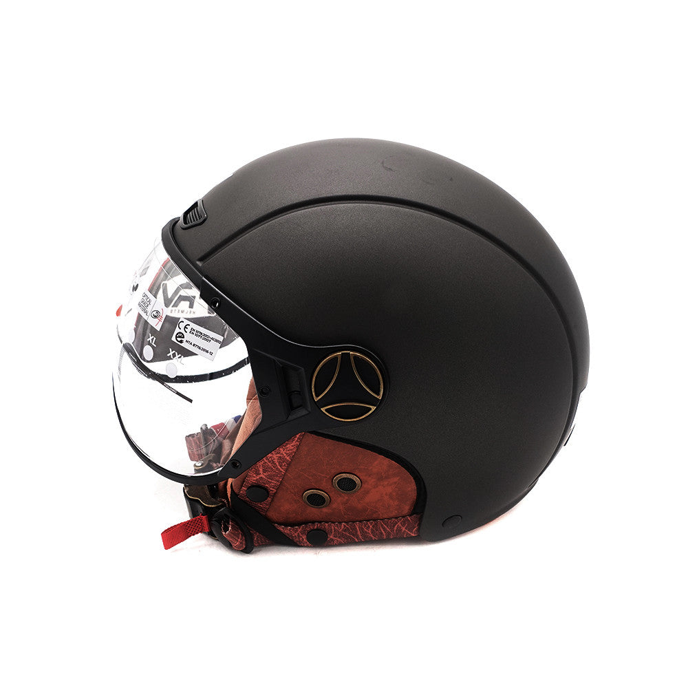 Casco jet grafito mate patinete eléctrico patinete bici eléctrica