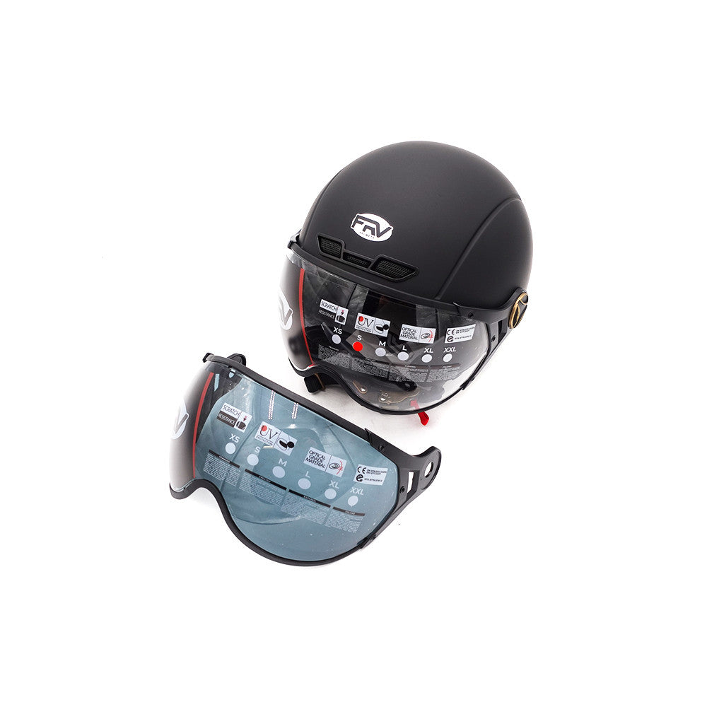 Casco Abierto Negro Mate Patinete Eléctrico Moto Eléctrica Scooter