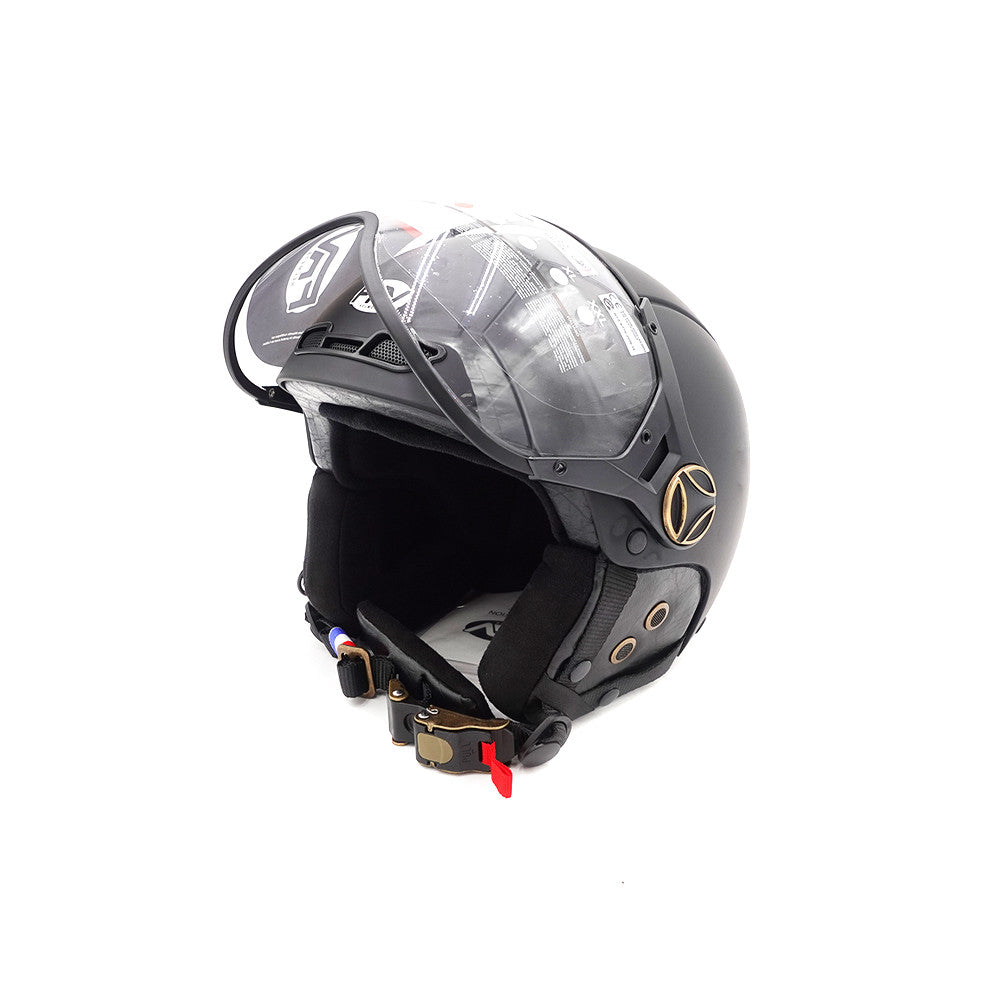 Casco Abierto Negro Mate Patinete Eléctrico Moto Eléctrica Scooter