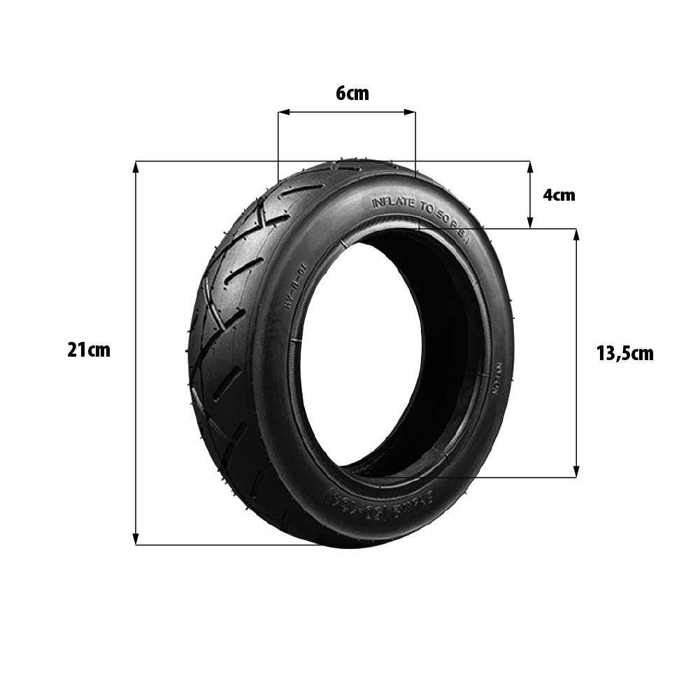 Neumático 8,5x2 pulgadas (50-134) – Zero 8 / Zero 9 · VSETT 8 / 9 / 9+ · Inokim Light 2 – Neumático con cámara Hota
