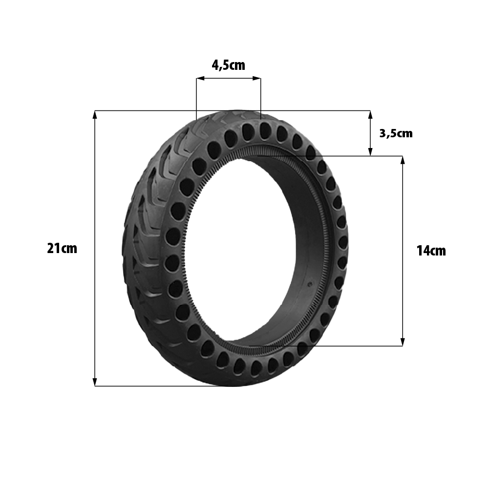 Pneu plein 8,5x2 pouces – Xiaomi Mi Electric Scooter M365 – Pneu plein de rechange increvable