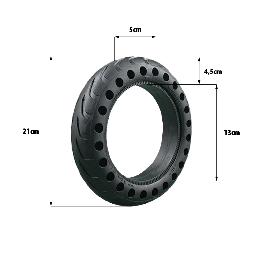 Vollgummireifen 8,5×2 Zoll (50-134) – Zero 8 / Zero 9 (Vorderrad) · Inokim Light 1 / Light 2 – Pannensicher