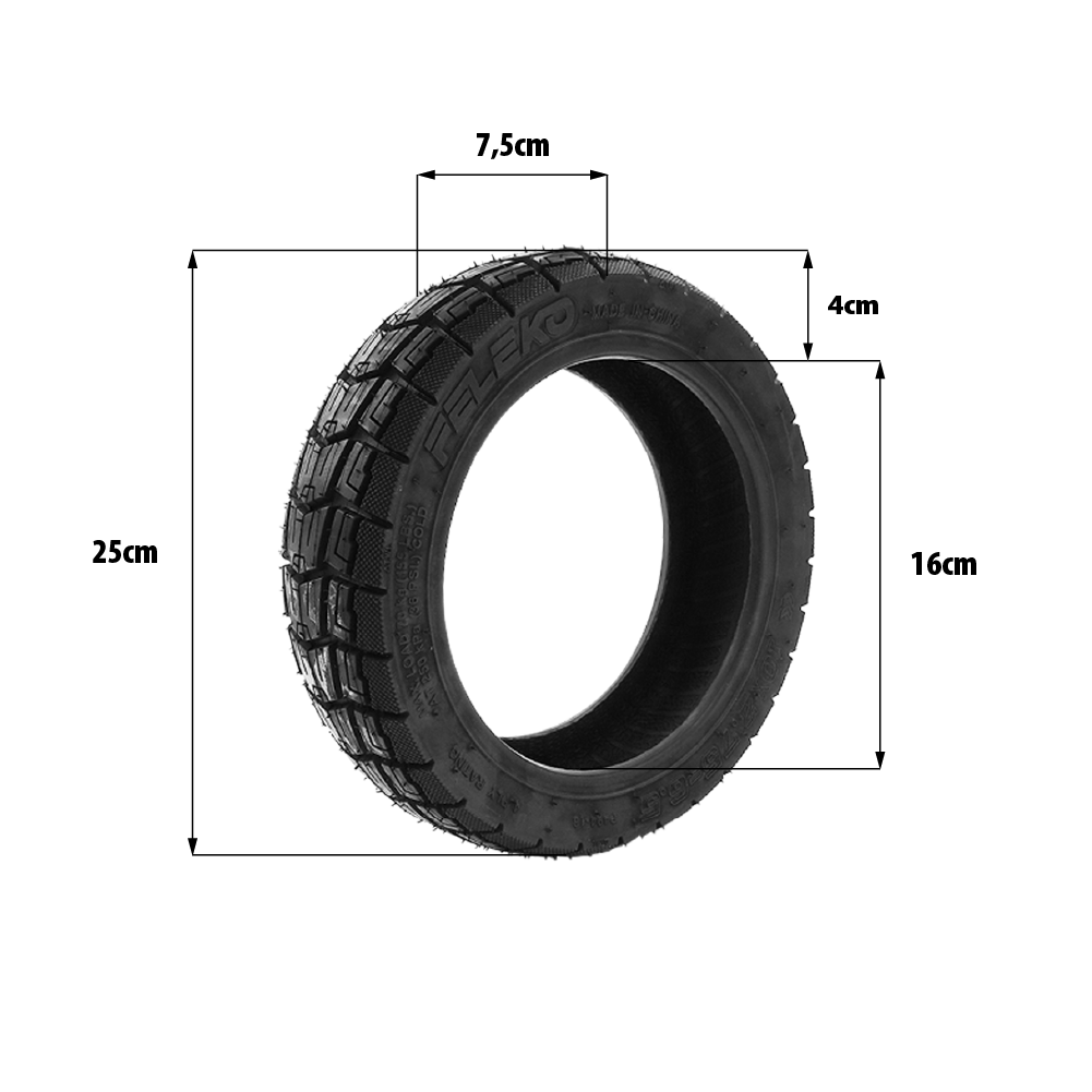 Pneu Tubeless Semi-Offroad 10x2.75-6.5 – 10 pouces Speedway 5 / Dualtron 3 / UrbanGlide Ecross