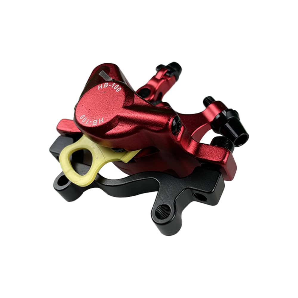 Freno semi-hidráulico Xtech rojo – Mejora de scooter eléctrico de doble pistón
