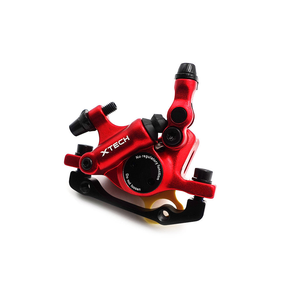 Freno semi-hidráulico Xtech rojo – Mejora de scooter eléctrico de doble pistón