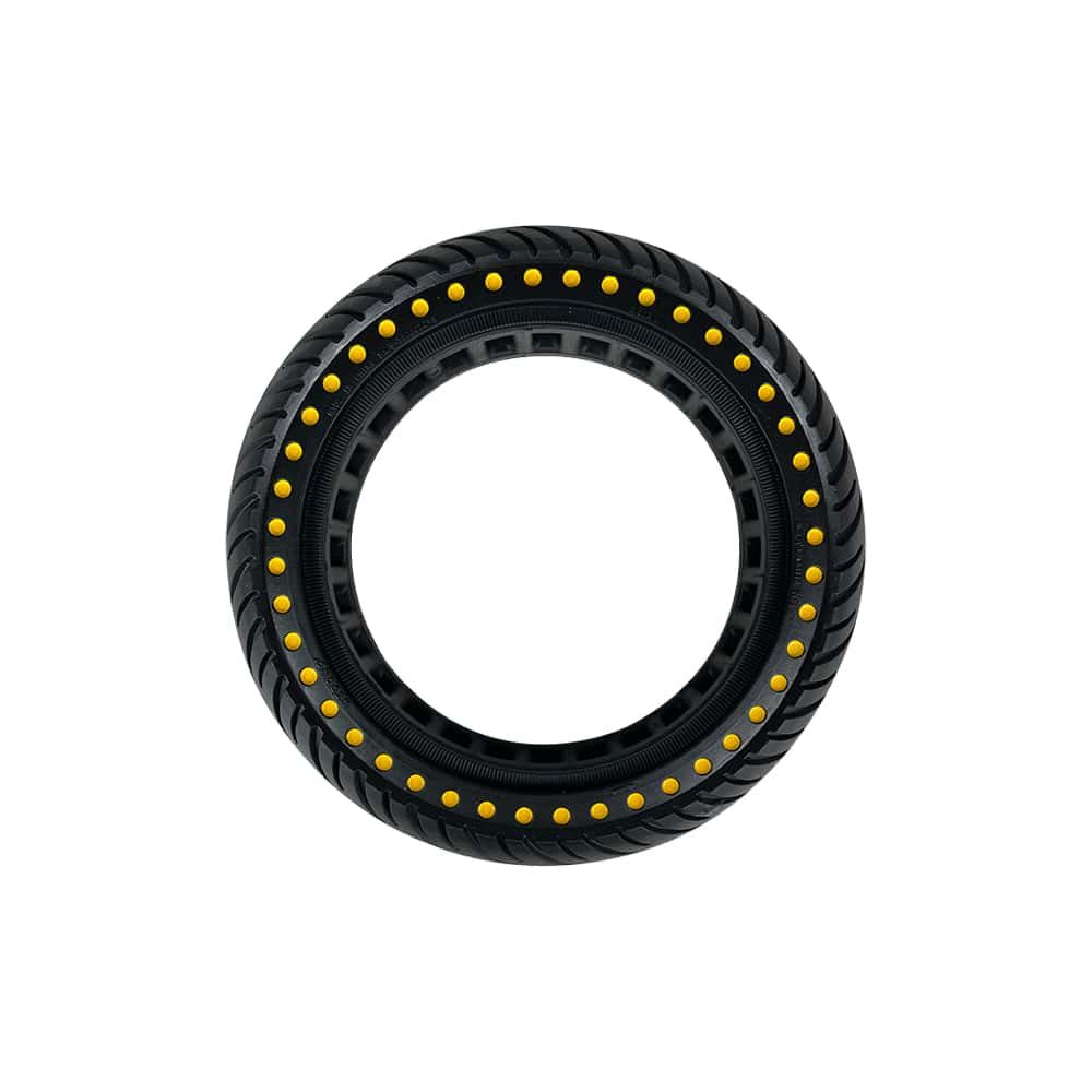 Neumático macizo 8,5x2 pulgadas Nueva Generación (Estructura de nido de abeja, Amarillo) – Xiaomi M365 / Pro / Pro 2 / 1S / Essential – Antipinchazos