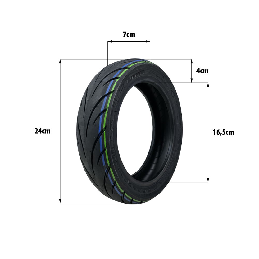 NIU KQi2 Tubeless Reifen 10×2,30-6,5 – Original CST Ersatzreifen (Schlauchlos)